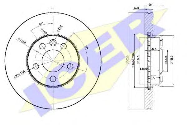 78BD1531-2 Icer Гальмівний диск