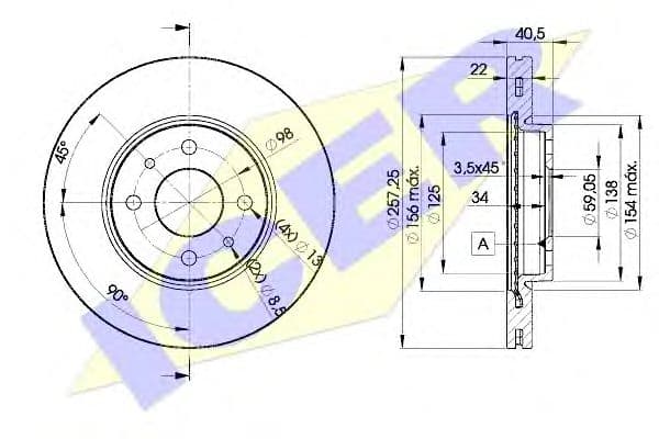 78BD1650-2 Icer Тормозной диск