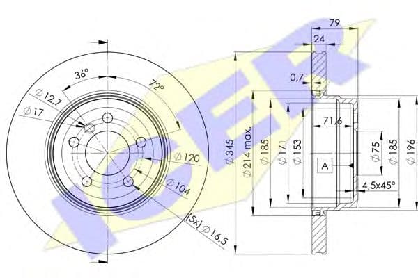 78BD1971-2 Icer Гальмівний диск