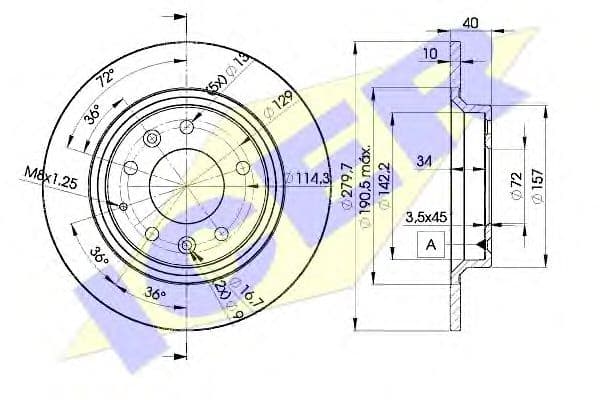 78BD3268-2 Icer Гальмівний диск
