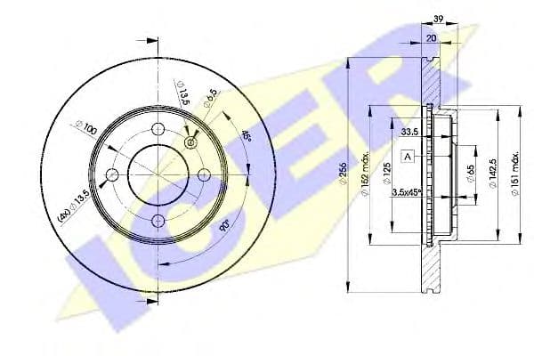 78BD3790-2 Icer Гальмівний диск