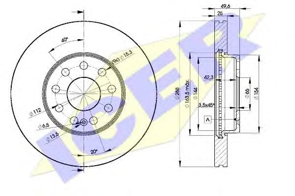 78BD5615-2 Icer Гальмівний диск
