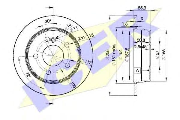 78BD6470-2 Icer Тормозной диск