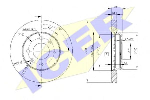 78BD6572-2 Icer Гальмівний диск