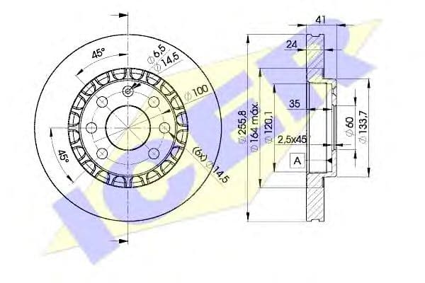78BD9042-2 Icer Тормозной диск