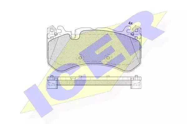 182079204 Icer Гальмівні колодки