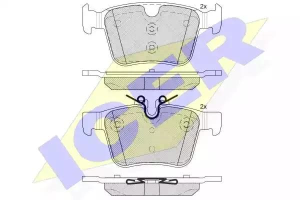 182232 Icer Гальмівні колодки