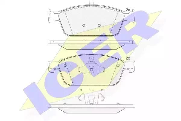 182273 Icer Гальмівні колодки