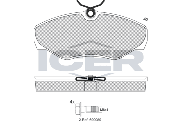 lm1315701 Icer Гальмівні колодки