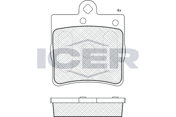181311396 Icer Тормозные колодки