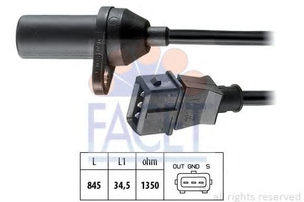 9.0381 Facet Датчик положення колінчастого вала