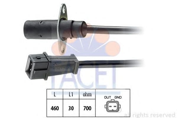 9.0001 Facet Датчик положения коленвала