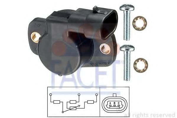 10.5094 Facet Датчик положения дроссельной заслонки