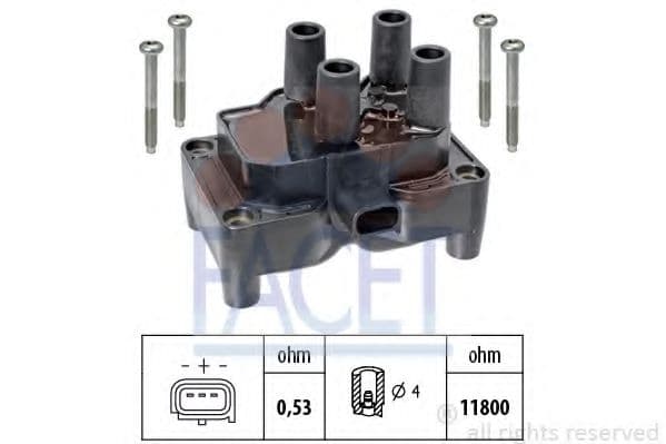 9.6381 Facet Котушка запалювання