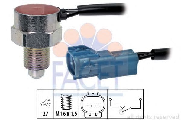7.6302 Facet Вимикач ліхтарів заднього ходу