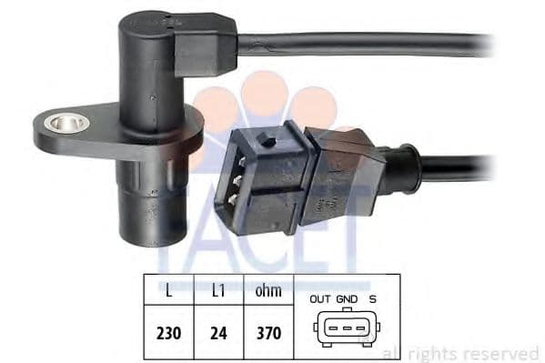 9.0044 Facet Датчик положения коленвала