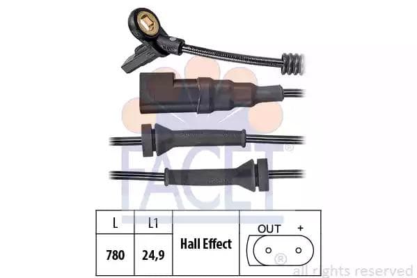 210024 Facet Датчик ABS