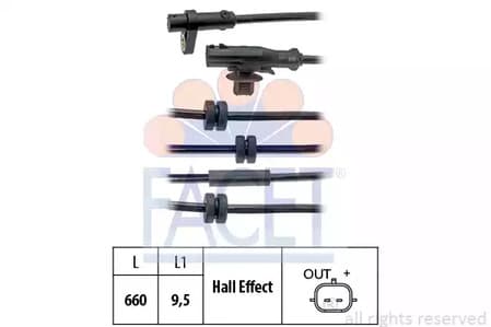 210126 Facet Датчик ABS