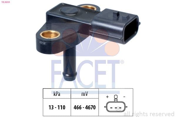 103233 Facet Датчик вакуумного усилителя тормозов