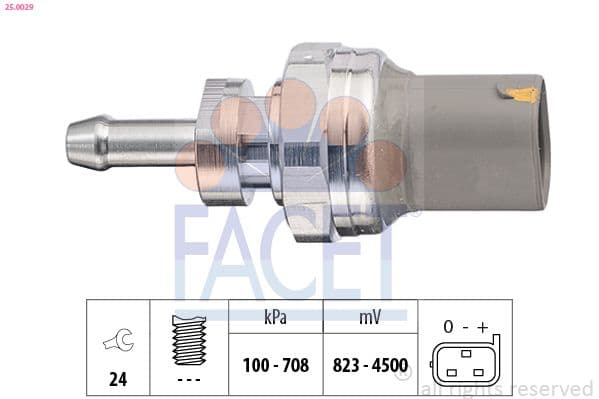 250029 Facet Датчик давления масла