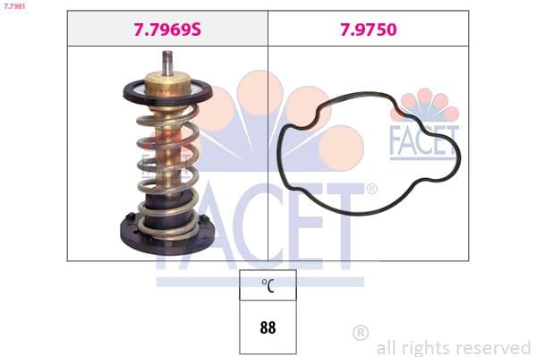 77981 Facet Термостат
