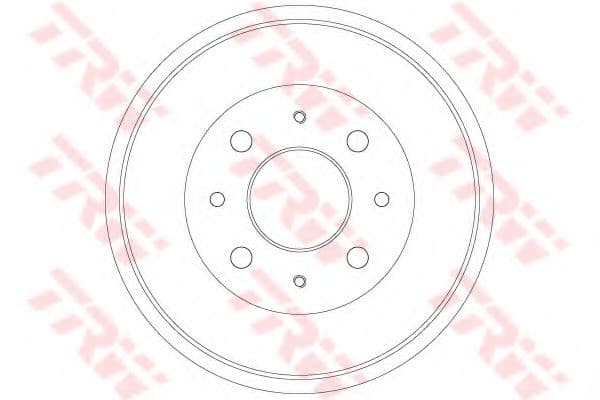 DB4396 TRW Тормозной барабан для Lada Priora