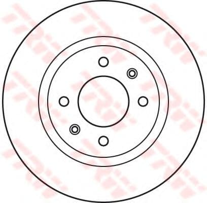 DF6116 TRW Тормозной диск