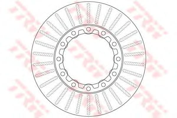 DF6307S TRW Гальмівний диск для Mitsubishi Canter