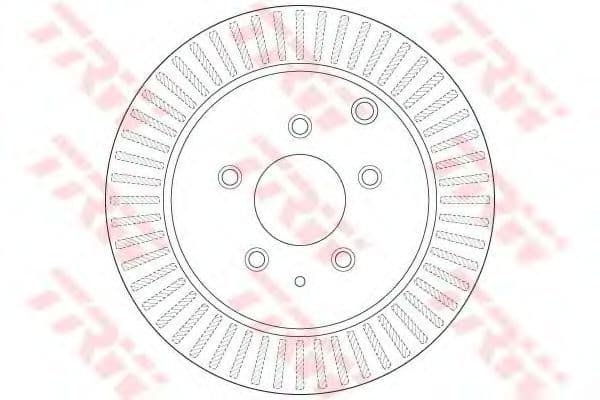 DF6385 TRW Тормозной диск для Mazda CX-7