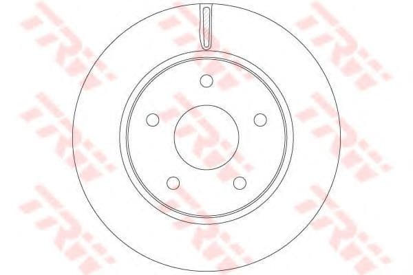 DF6415 TRW Гальмівний диск для Chrysler Grand Voyager