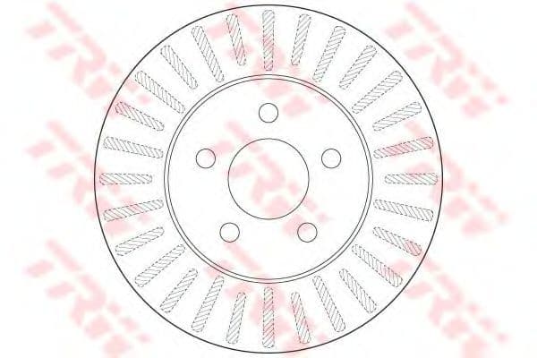 DF6491 TRW Тормозной диск