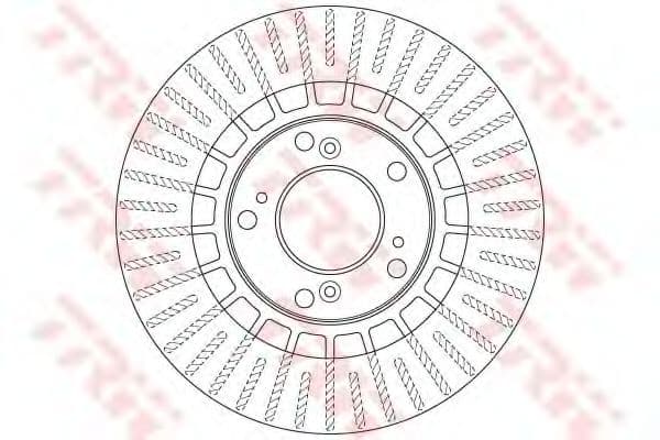 DF6493 TRW Гальмівний диск для Honda S2000