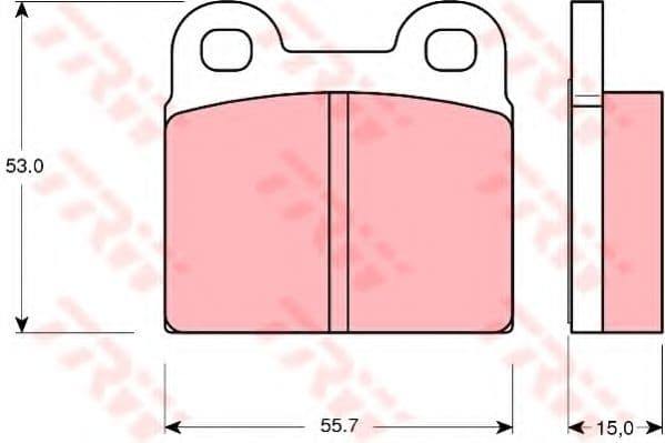 GDB102 TRW Тормозные колодки