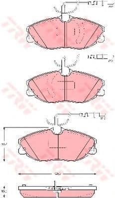 GDB1423 TRW Гальмівні колодки