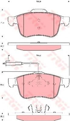 GDB1647 TRW Гальмівні колодки