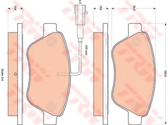 GDB1842 TRW Тормозные колодки