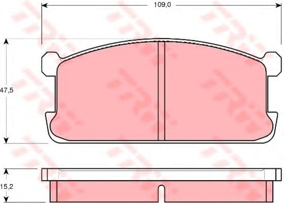 GDB194 TRW Гальмівні колодки