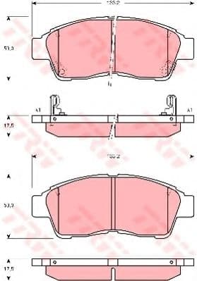 GDB3300 TRW Тормозные колодки