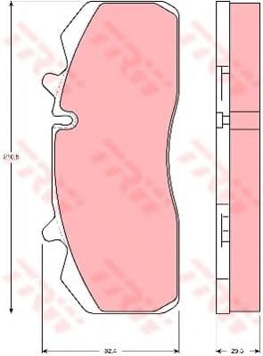 GDB5083 TRW Гальмівні колодки