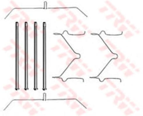PFK290 TRW Комплектующие дисковых тормозных колодок