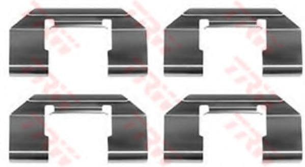 PFK376 TRW Комплектующие дисковых тормозных колодок для Nissan Primera