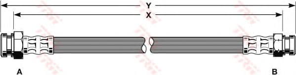PHA134 TRW Гальмівний шланг