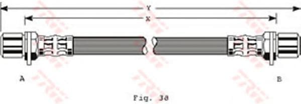 PHA201 TRW Гальмівний шланг
