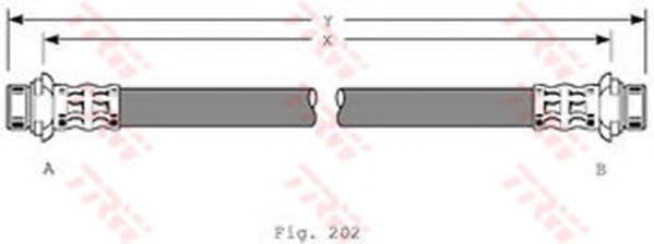 PHA214 TRW Тормозной шланг