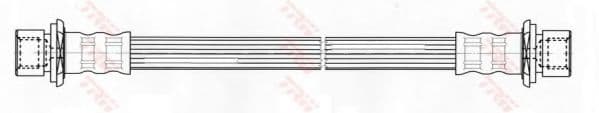 PHA432 TRW Гальмівний шланг для Toyota Yaris