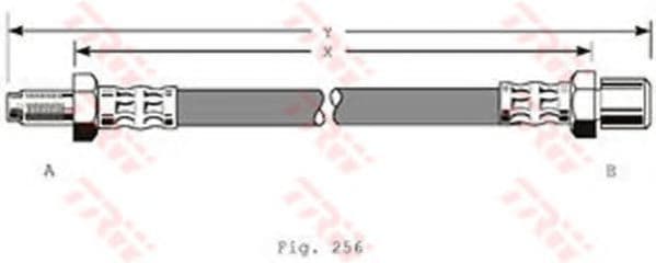 PHB378 TRW Тормозной шланг