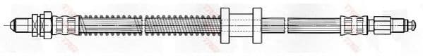 PHC297 TRW Тормозной шланг для Ford Ka
