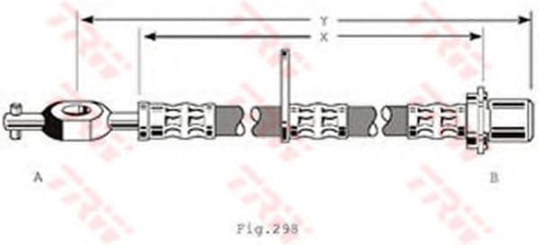 PHD203 TRW Гальмівний шланг