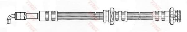 PHD427 TRW Гальмівний шланг для Opel Frontera