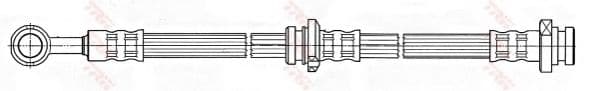 PHD488 TRW Гальмівний шланг для Nissan Almera